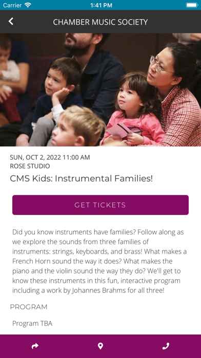 Chamber Music Society Screenshot