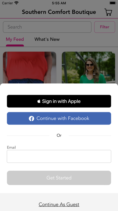 Southern Comfort Boutique Screenshot