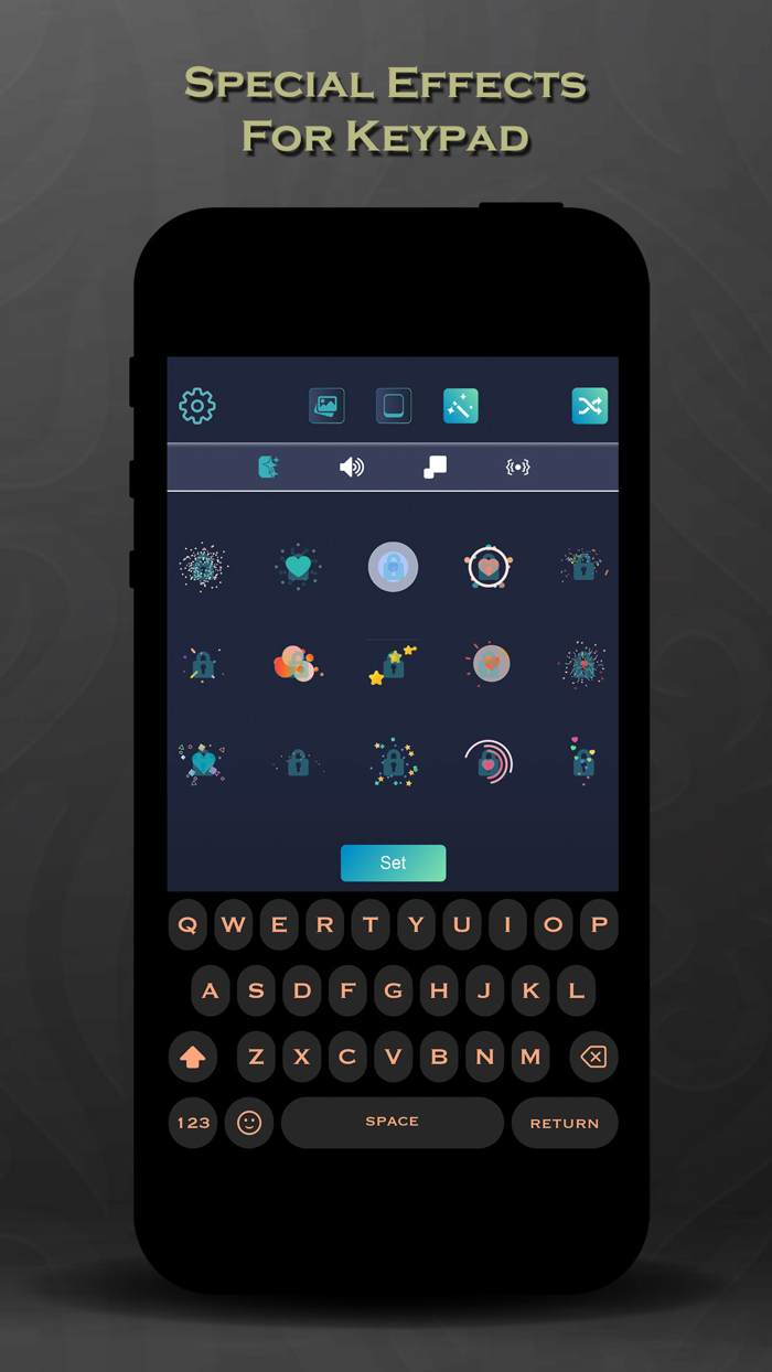 Black Keyboard Themes Design