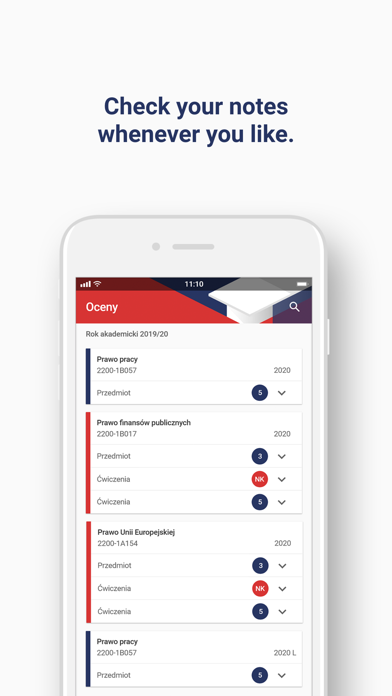 Mobilny USOS WAT Screenshot