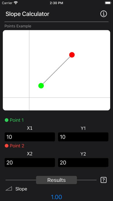 Slope Calculator Plus Screenshot