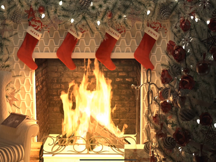 Yule Log - Christmas Fireplace