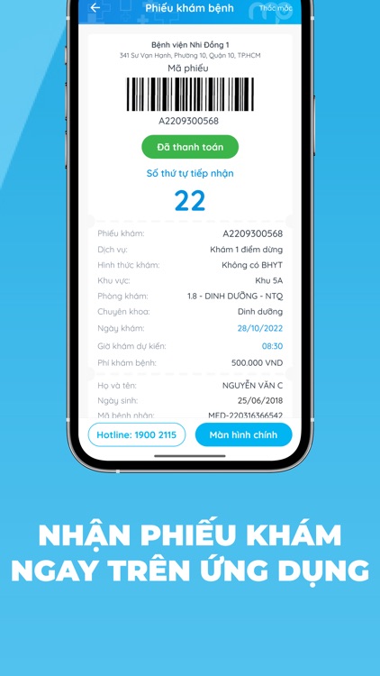Nhi Đồng 1-ĐK khám bệnh Online screenshot-4