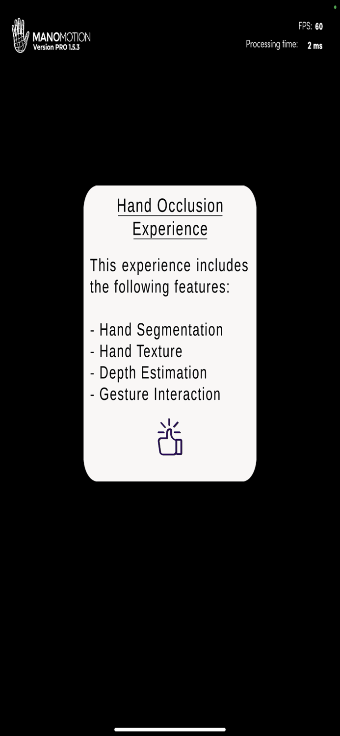 ManoMotion Hand Occlusion