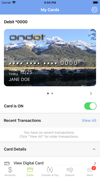 NBC Oklahoma Banking App Screenshot