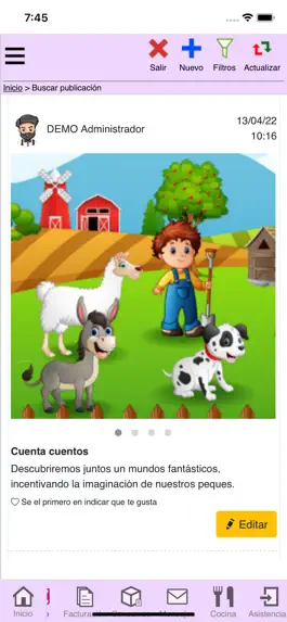 Game screenshot SocialKinder Gestión apk