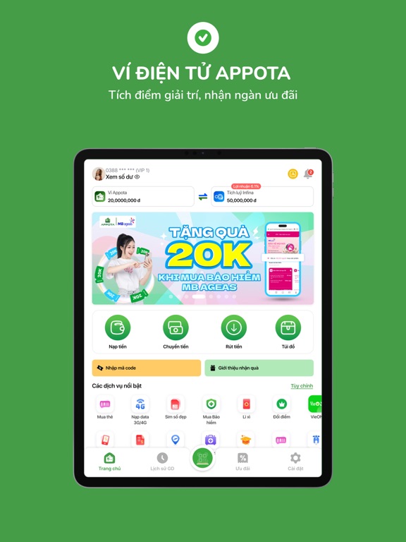 Screenshot #4 pour Ví Appota - Giải trí tích điểm
