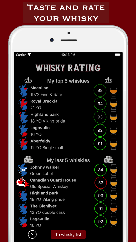 Whisky Rating - 4.0 - (iOS)