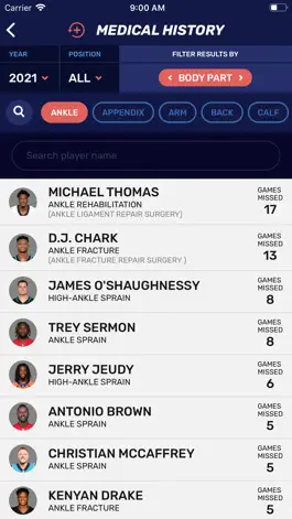 Game screenshot Injury Finder apk