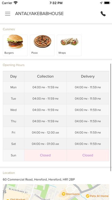 ANTALYA KEBAB HOUSE Hereford Screenshot