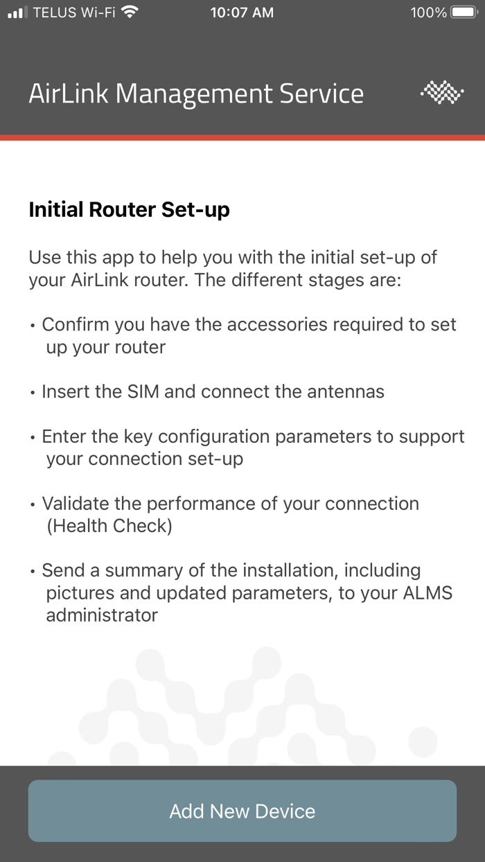 AirLink Registration