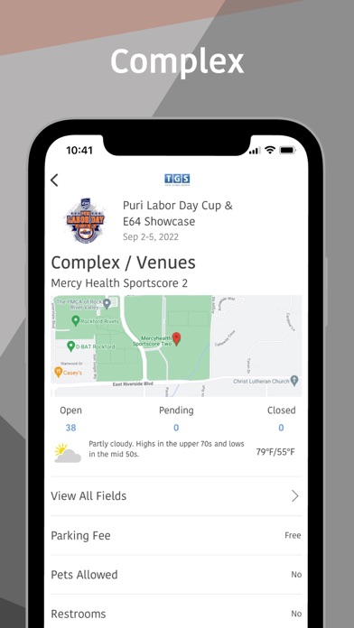 Rockford Raptors Tournaments Screenshot