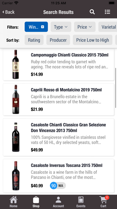Mister Wright Wines & Spirits Screenshot