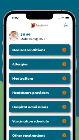 Game screenshot Down Syndrome Health Record mod apk