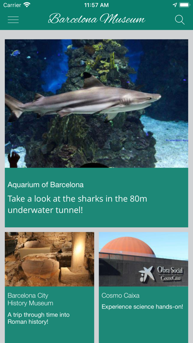 Barcelona Museums and sights Screenshot