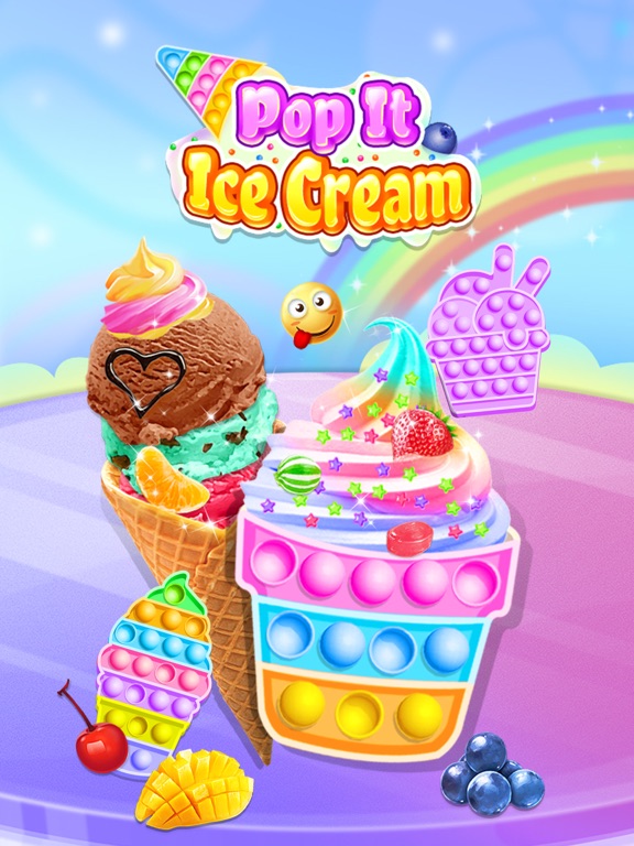 Pop it Ice Cream iPad screenshot 1 - Games app