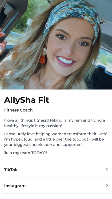 AllySha Fitness Screenshot
