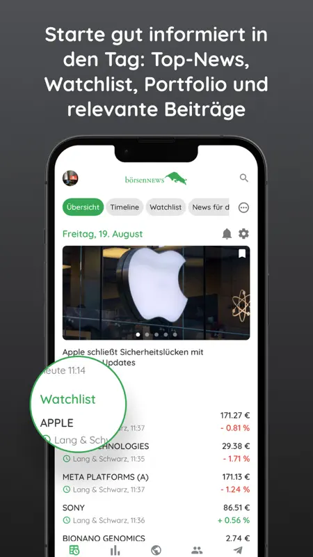 Börse & Aktien - BörsennewsApp screenshot 1 of 8