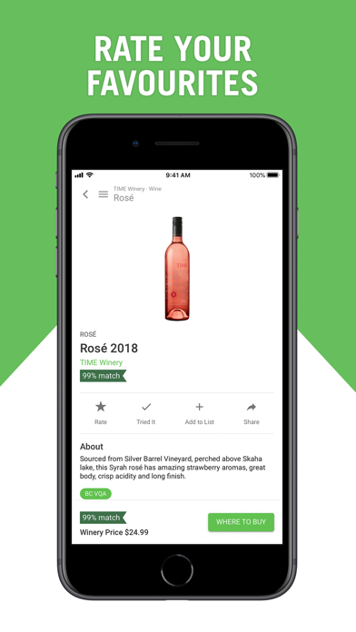 Wines of BC Explorer Screenshot