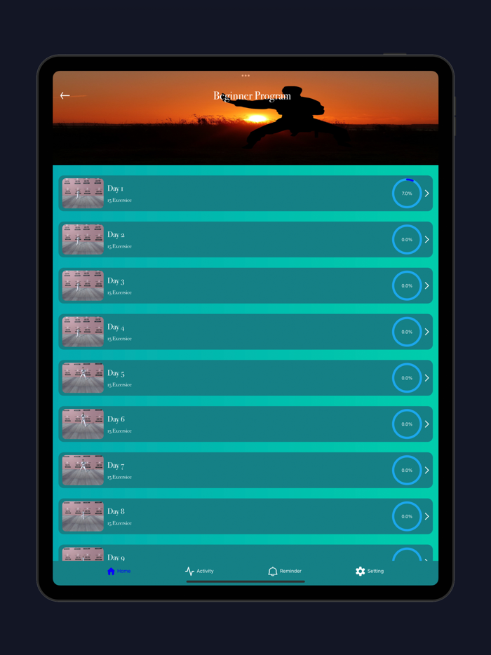 Martial Arts Trainer at home