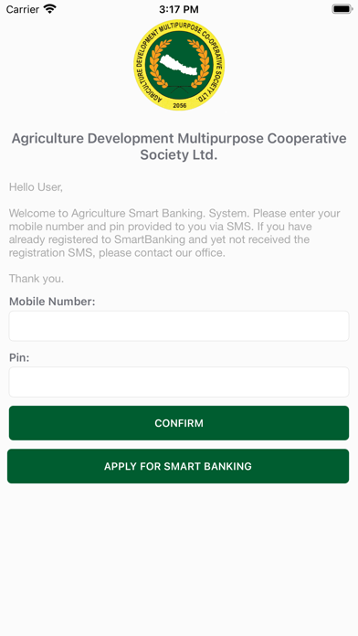 Agriculture Smart Banking Screenshot