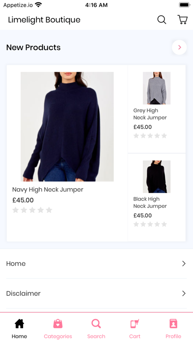 Limelight Boutique Screenshot