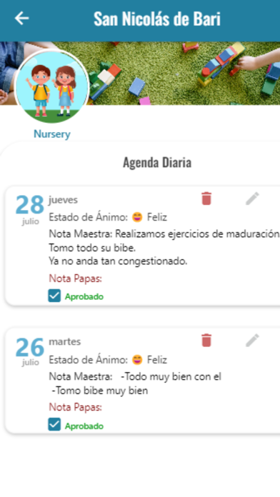 Colegio San Nicolás de Bari Screenshot
