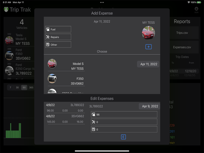 Trip Trak - Travel Log