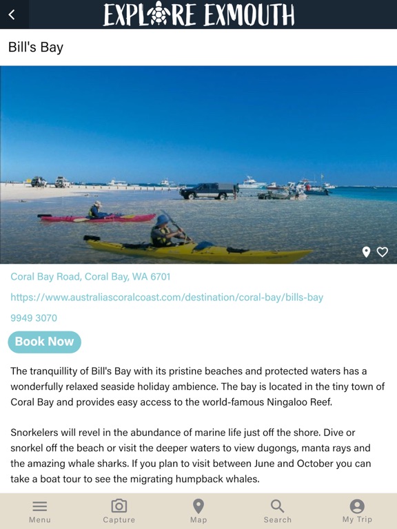 Explore Exmouth iPad screenshot 3 - Travel app