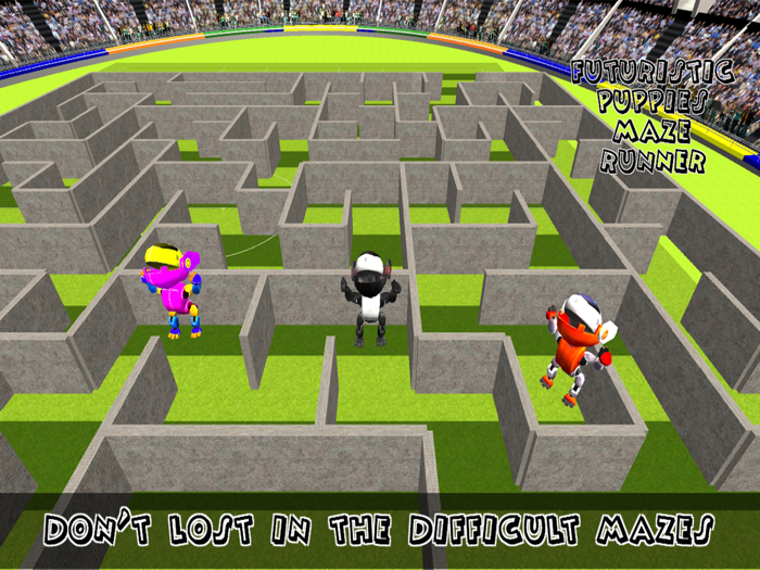 Futuristic Puppy Maze Run