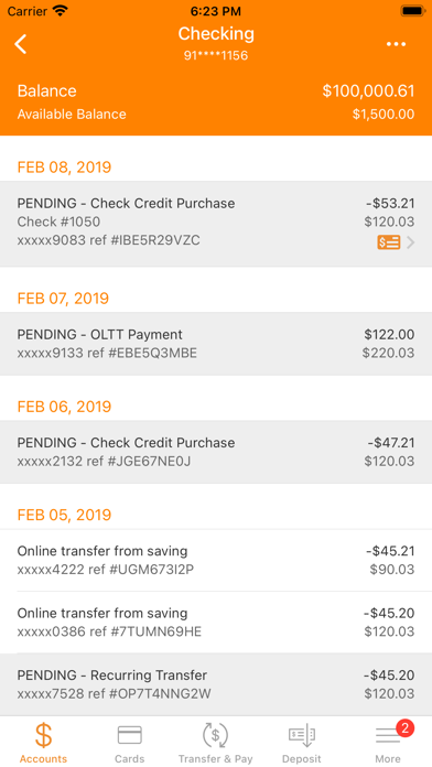 KaiPerm NW Credit Union Screenshot