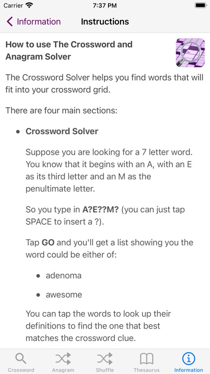 The Crossword & Anagram Solver screenshot-7