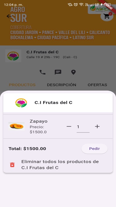 Agro clientes Screenshot