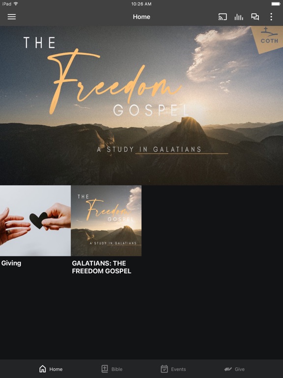 COTH Community iPad screenshot 1 - Education app