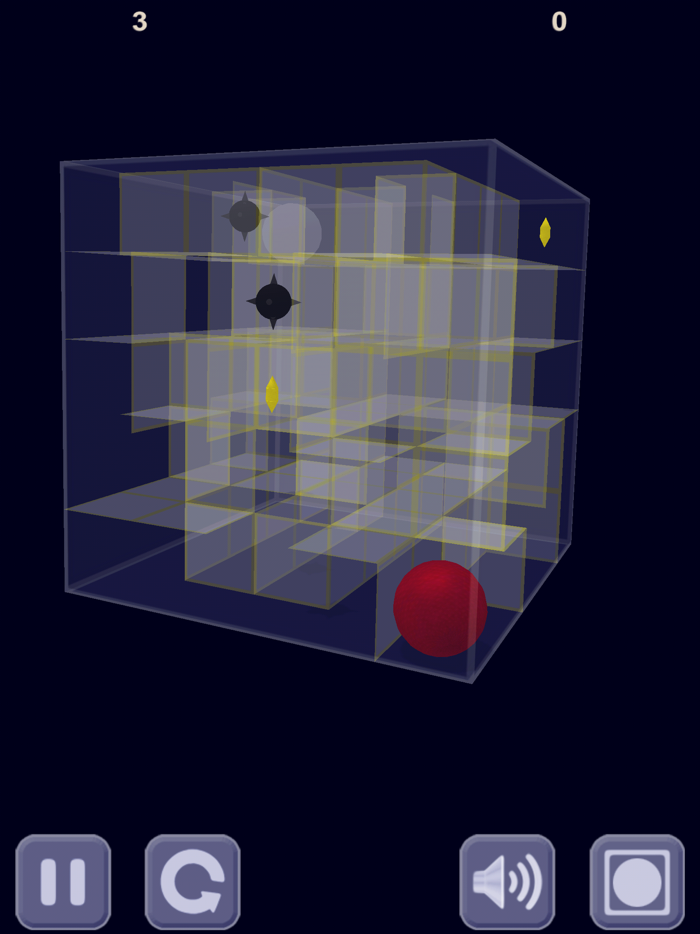Red ball and Glass maze