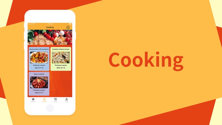 Orange vegetable basket