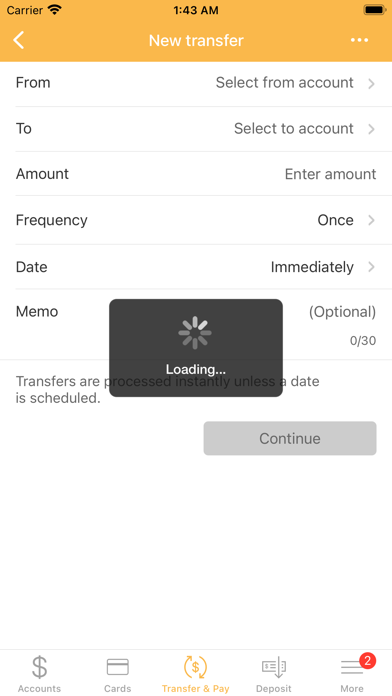 FUN Bank Mobile Banking Screenshot