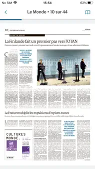 Journal Le Monde iphone bilder 1