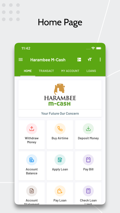 Harambee M-Cash Screenshot
