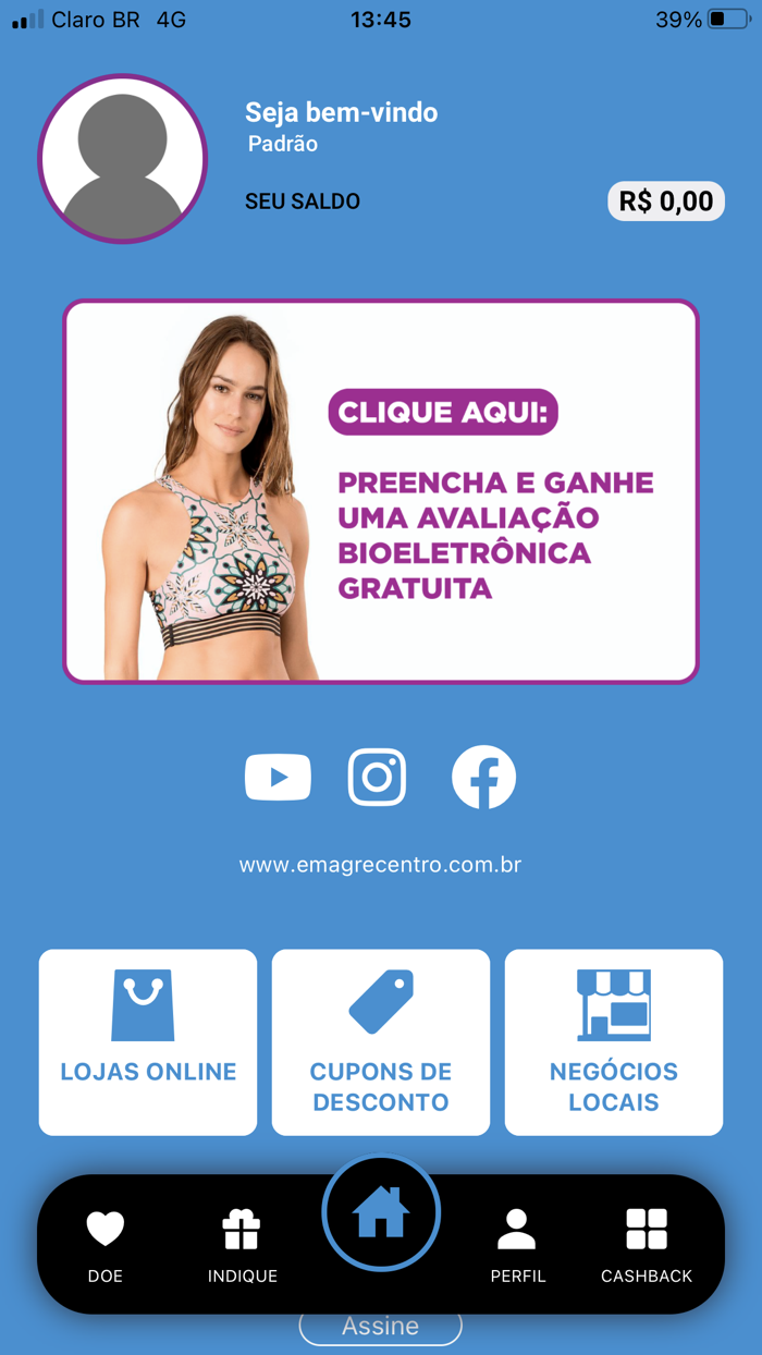 Cashback Emagrecentro