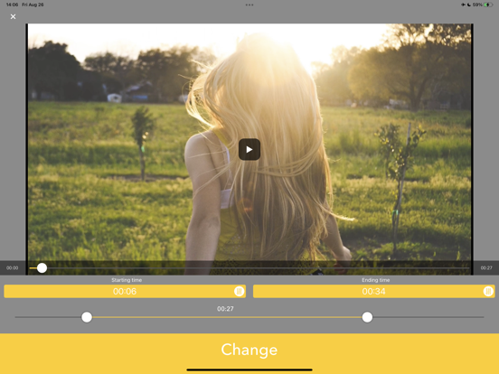 RevMov - Reverse Video Editor iPad screenshot 4 - Photo & Video app
