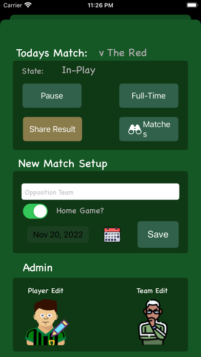 Grassroots Football Scorer Screenshot