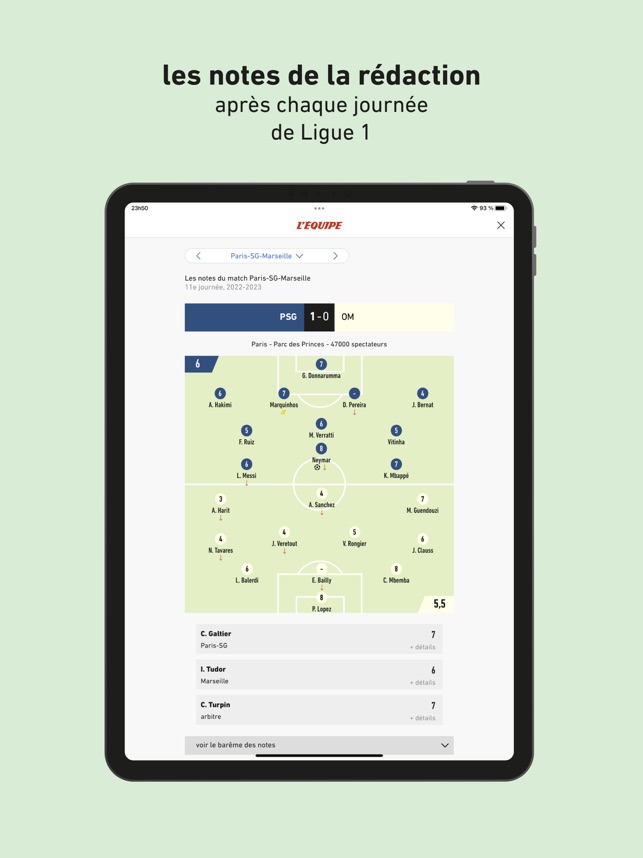 L'EQUIPE, sports en direct on the App Store