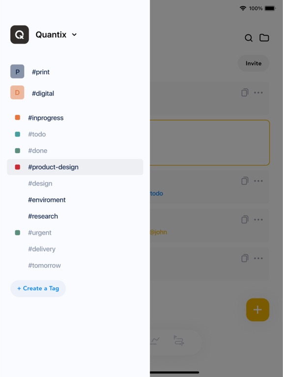 ambra.app iPad screenshot 7 - Productivity app