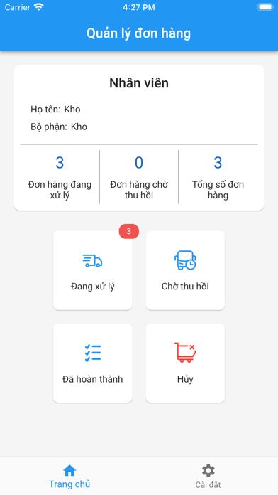 OMS-Hệ thống quản lý đơn hàng Screenshot