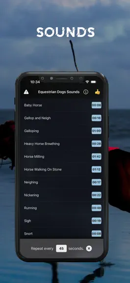 Game screenshot Equestrian Sounds for Dogs apk