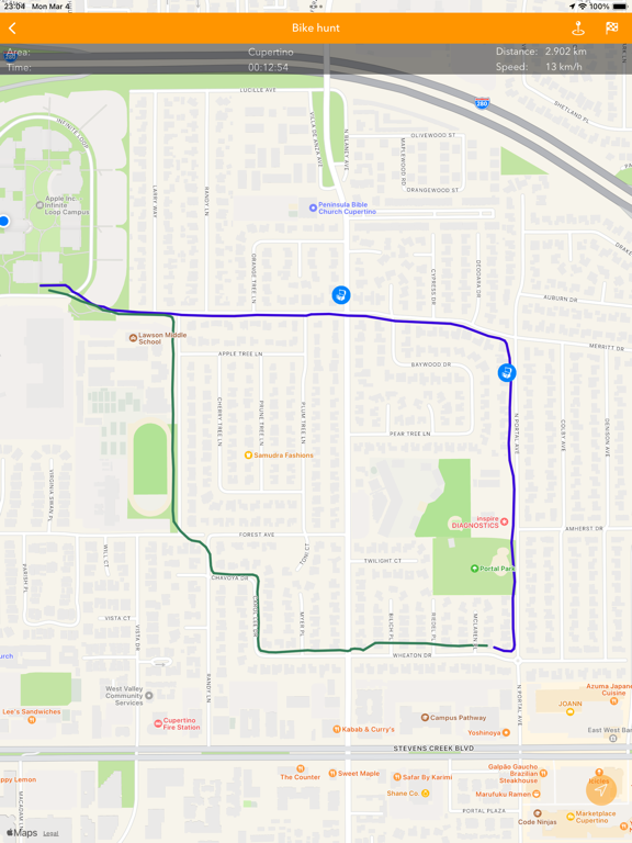 TreasuresHunt iPad screenshot 2 - Navigation app