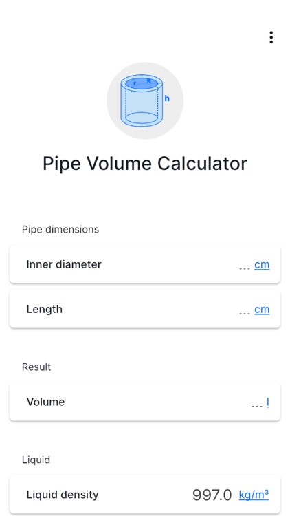 Pipe Volume Calculator by Stage Coding