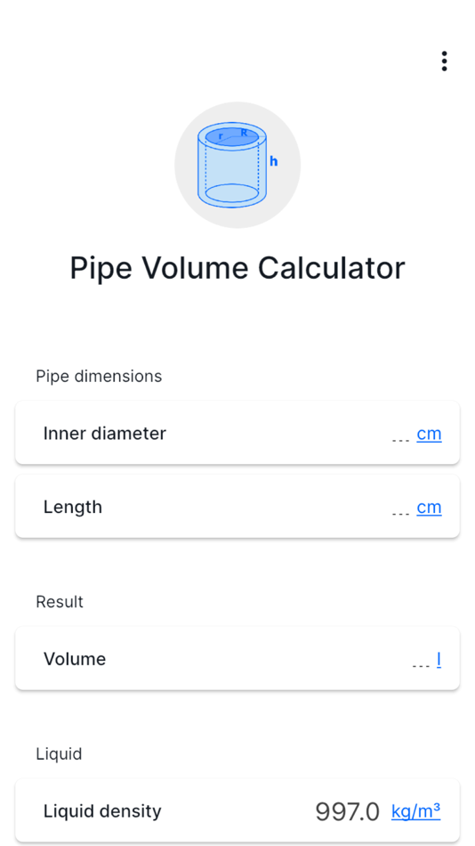 #1. Pipe Volume Calculator (iOS) 来自: Stage Coding