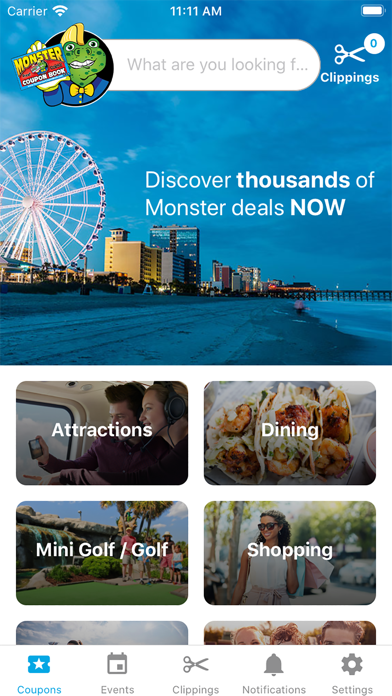 Monster Coupons Screenshot